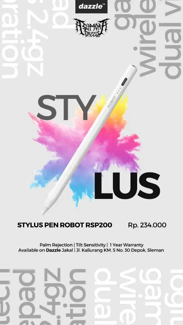 STYLUS PEN RSP200 ROBOT FOR IPAD GARANSI 1 TAHUN