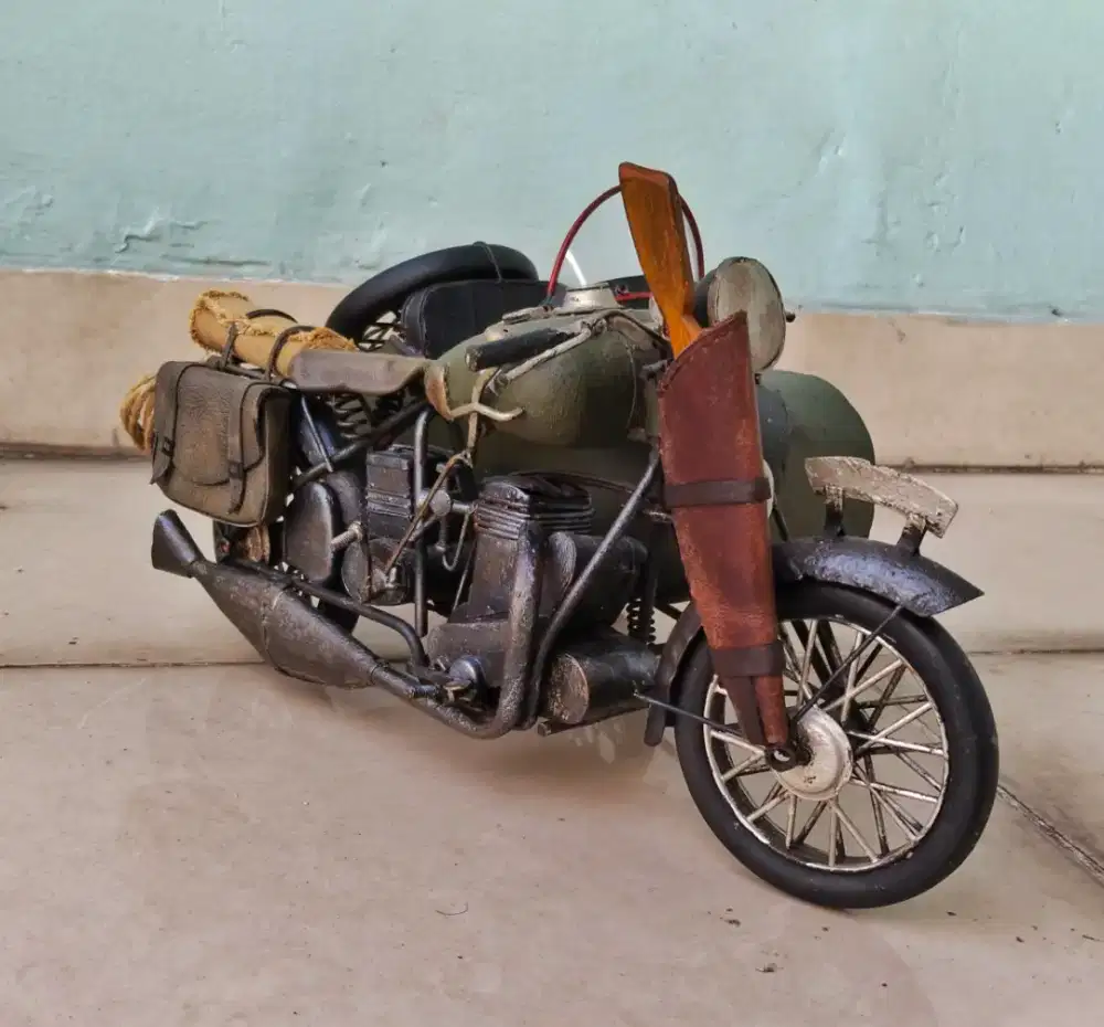 Diecast Mainan logam tintoys sepeda motor harley lawas antik vintage