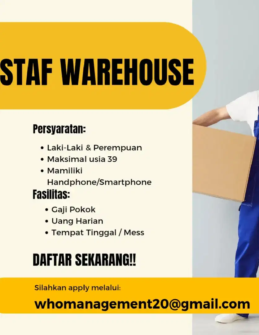 Cari karyawan staff