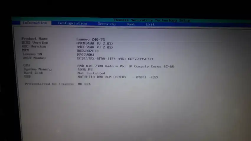 Laptop Lenovo Z40 AMD A10 Radeon R6 Graphics