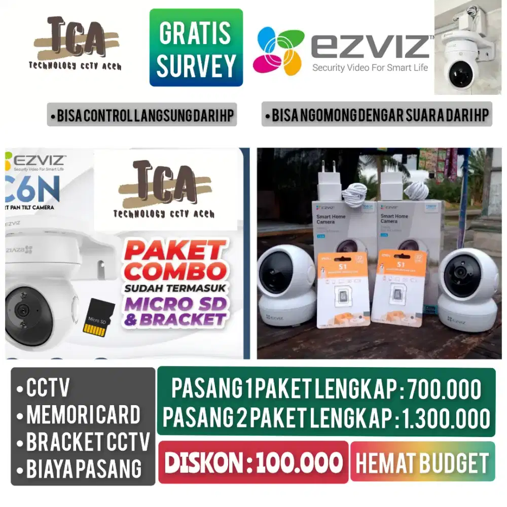 PROMO PAKET CCTV FULLSET SIAP PASANG