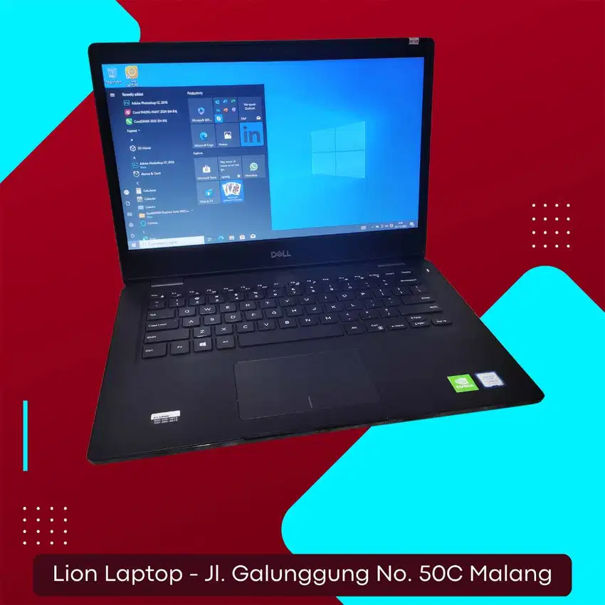 Gaming/Editing Double VGA Core i5 Gen 8 RAM 8GB SSD Dell Latitude 3400