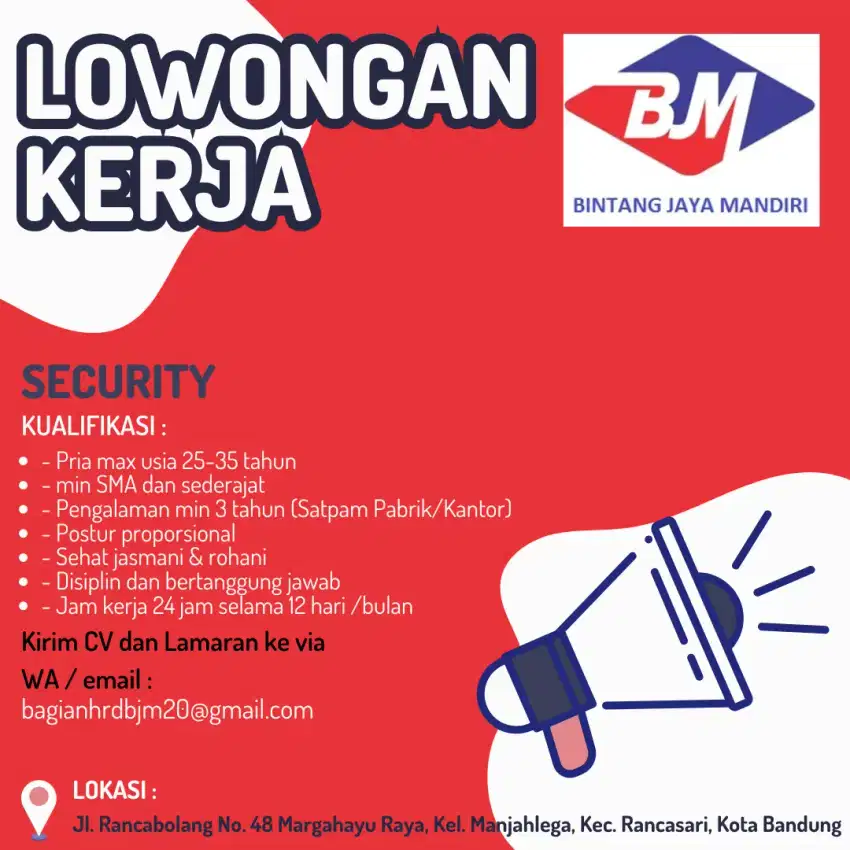 Dibutuhkan Security