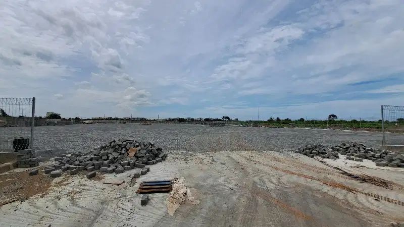 Sewa Lahan Open Yard 1ha Marunda Center sudah Conblock
