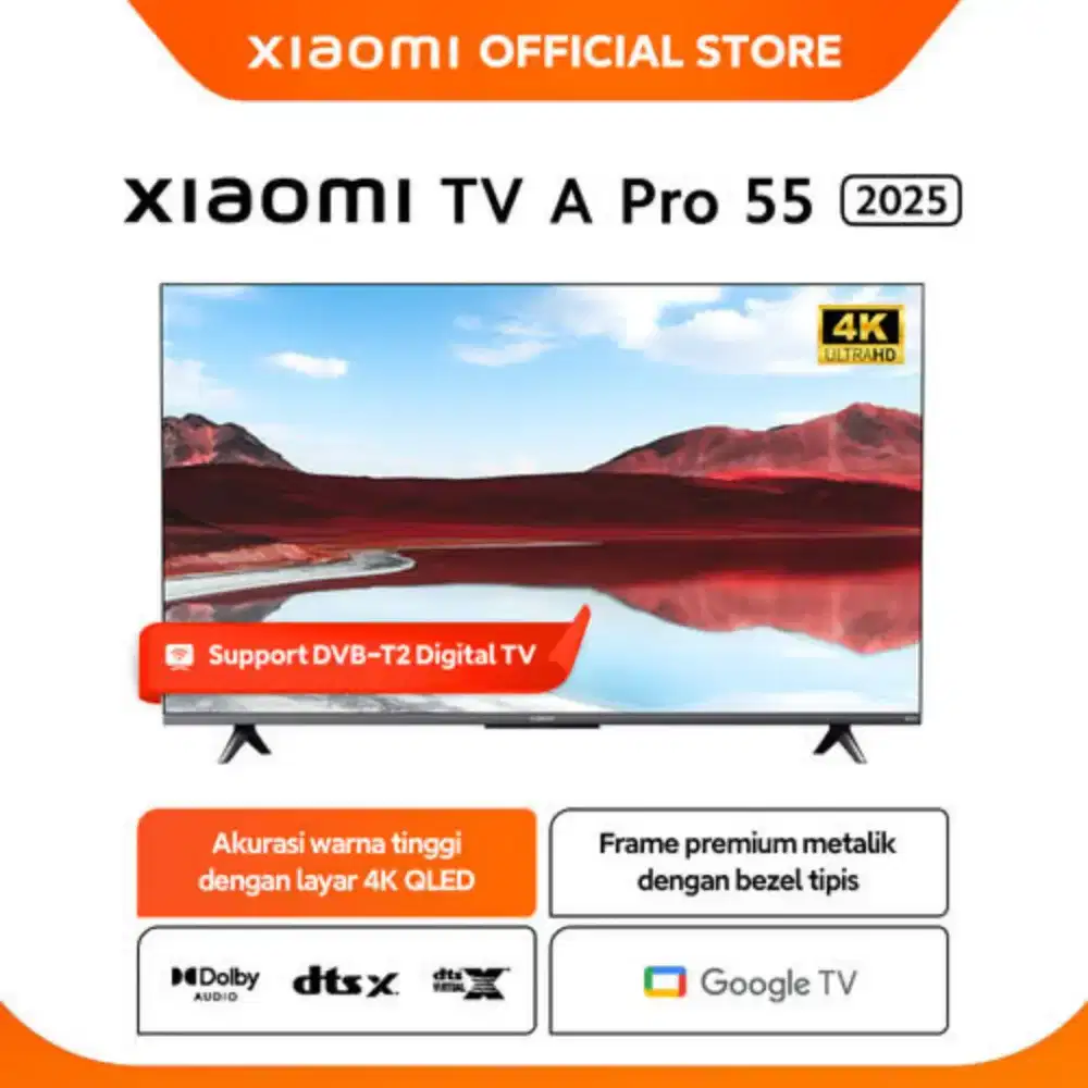Xiaomi GTV A Pro 55inc 4K Qlead Ready Stock