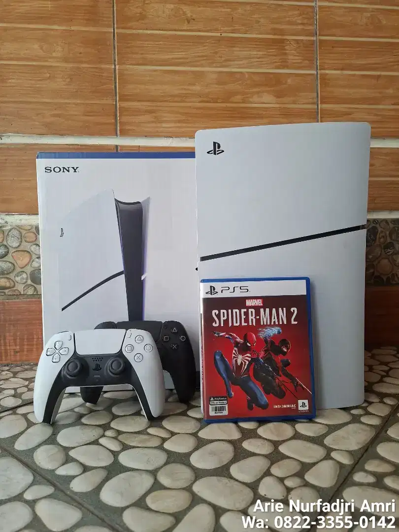 PS5 SLIM DISK 1TB SPIDERMAN2 BISA TUKER TAMBAH