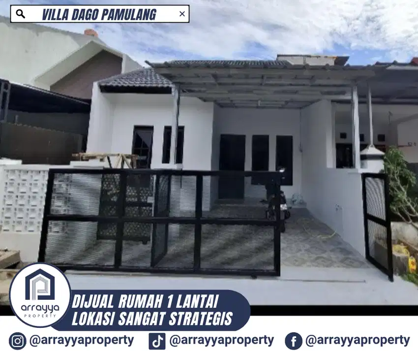 DIJUAL RUMAH 1 LANTAI DI VILLA DAGO PAMULANG -HR35