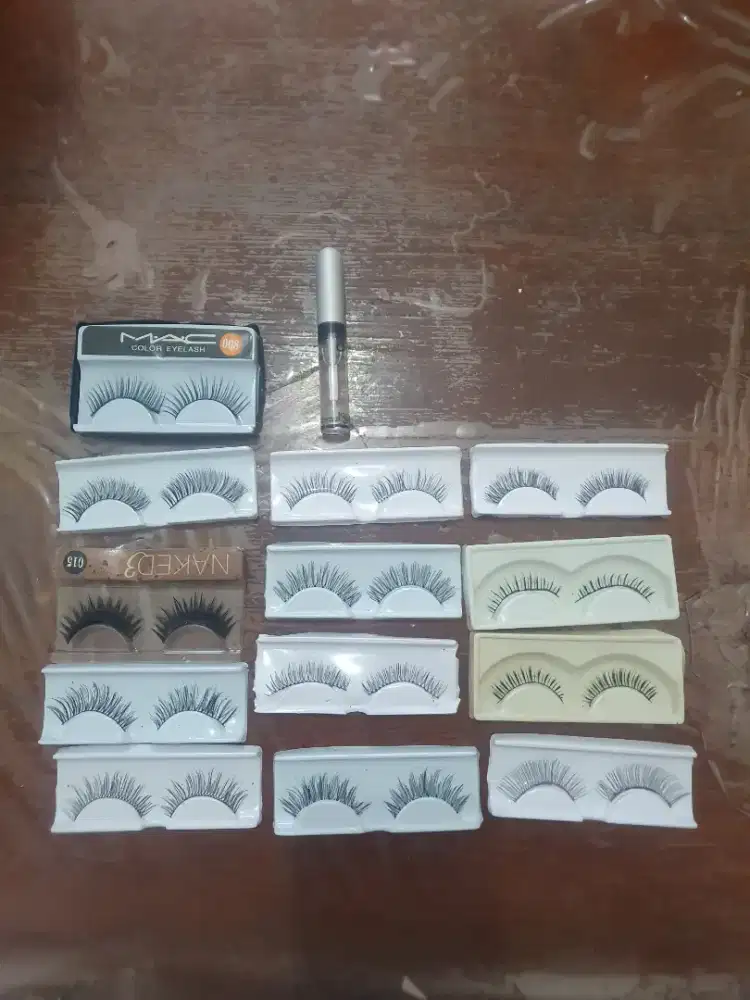 13pcs Bulu Mata Palsu + 1pcs Lem Bulu Mata Paket Harga Murah