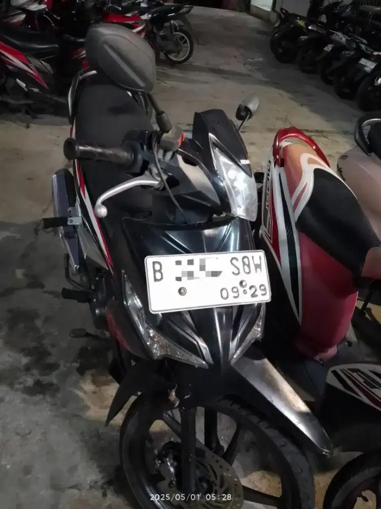 Supra X 125 FI surat lengkap STNK BPKB Pajak hidup kaleng panjang