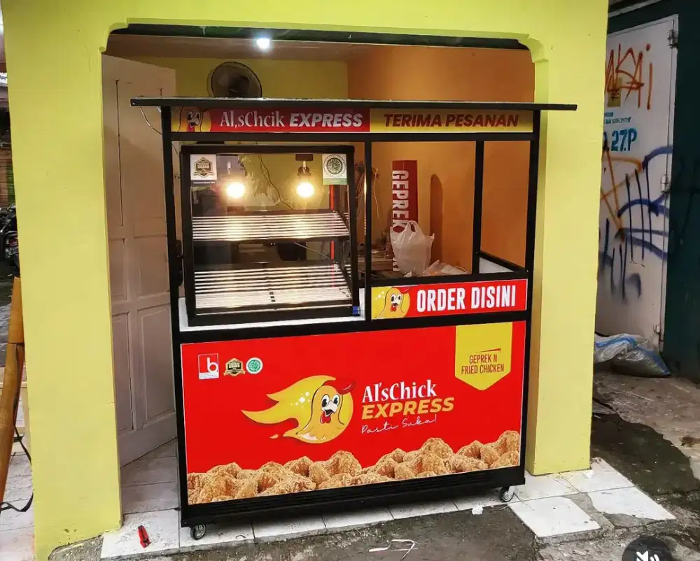 GEROBAK BEKAS FRIED CHICKEN LIKE NEW PONDOK LABU