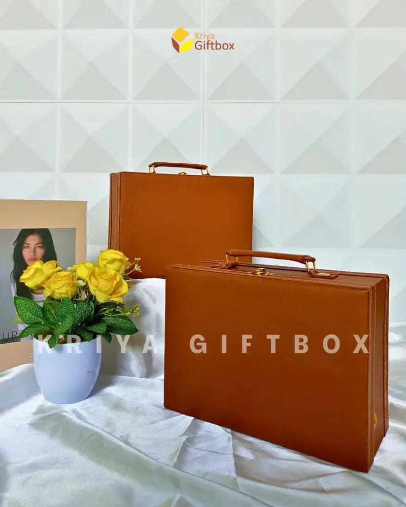 Hardbox Model Koper Ukuran 25x18x10 Warna Coklat Vintage