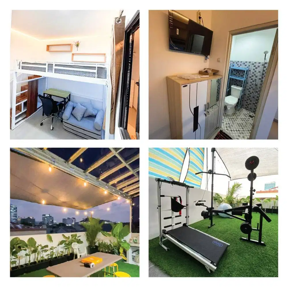 KOST BARU PUTRI! Promo launching Grogol,Full Fasilitas Gym Rooftop dll