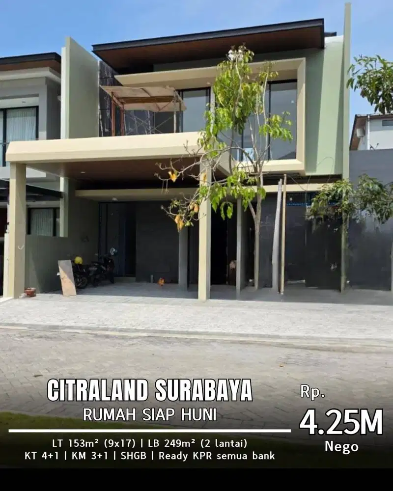 Dijual Rumah Baru Gress Citraland Woodland 2 Lantai Siap Huni