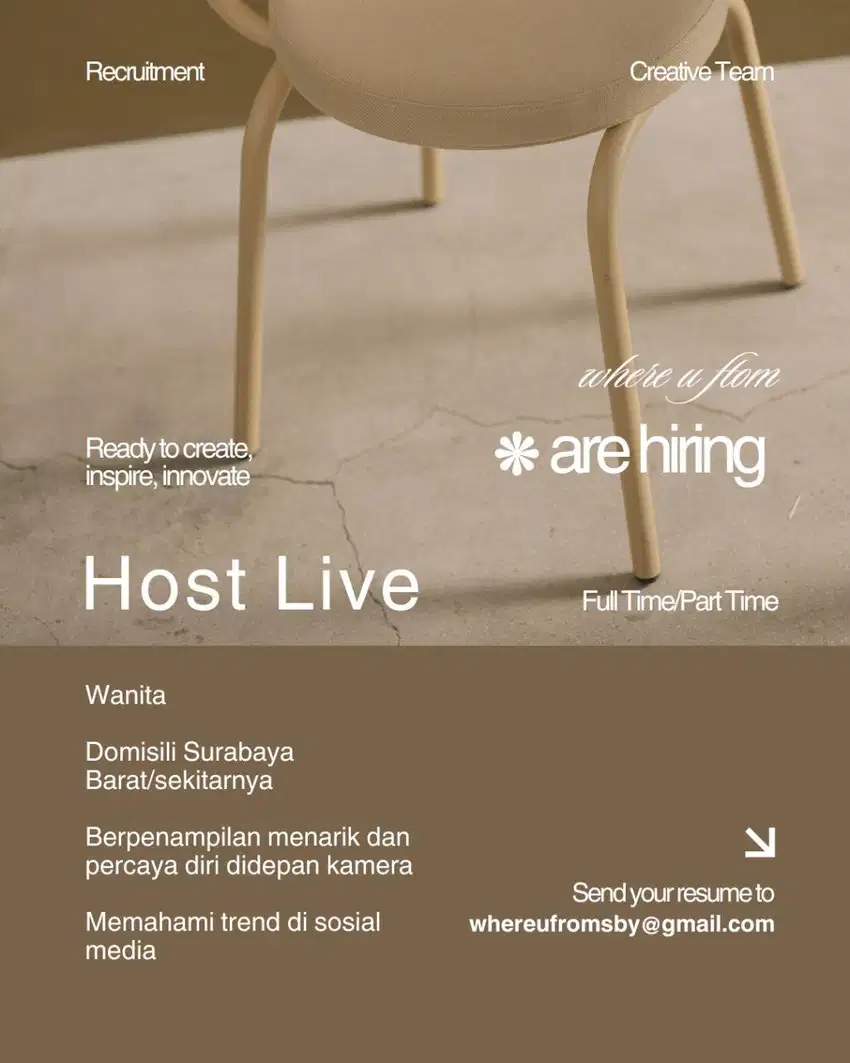 Admin online shop PART TIME