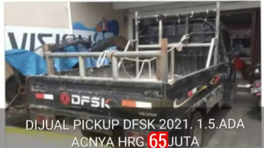 Jual Cepat Pick Up DFSK 2021 hitam AC pajak mati nov 2023