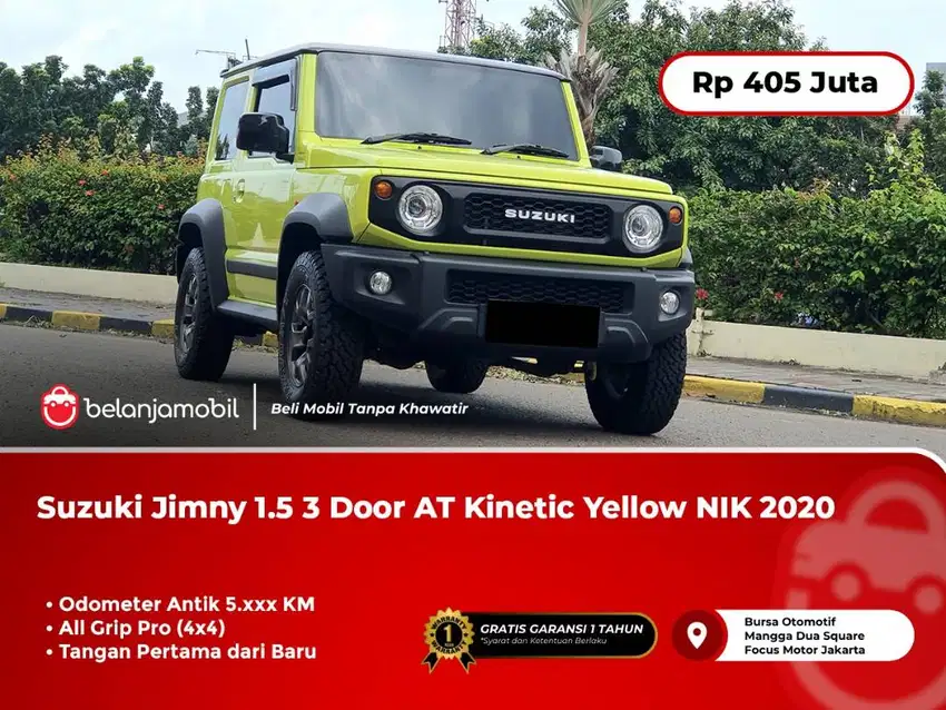 [ KM ANTIK 5RB ] Suzuki Jimny 1.5 3 Door AT Kinetic Yellow 2020/2021