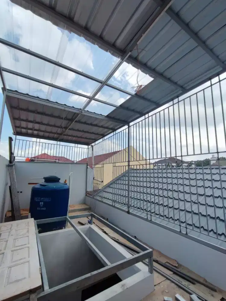 Canopy besi holo minimalis