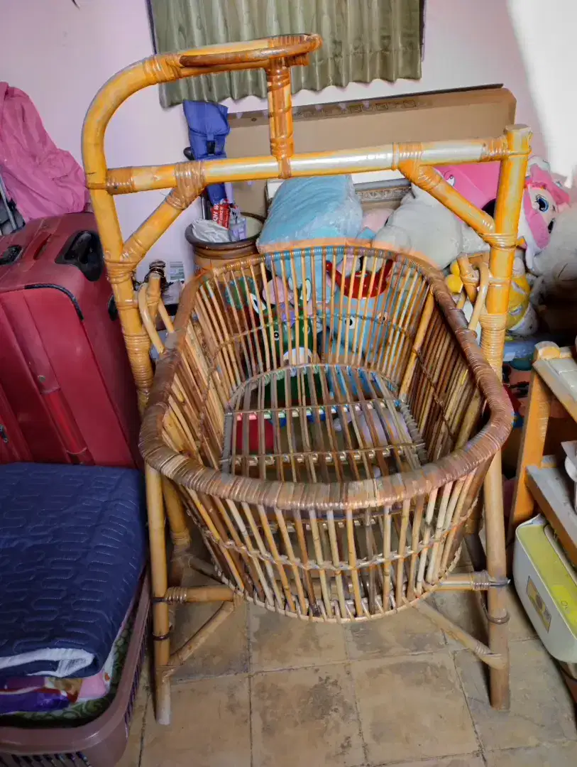 Jual Ayunan bayi Rotan dan Boneka