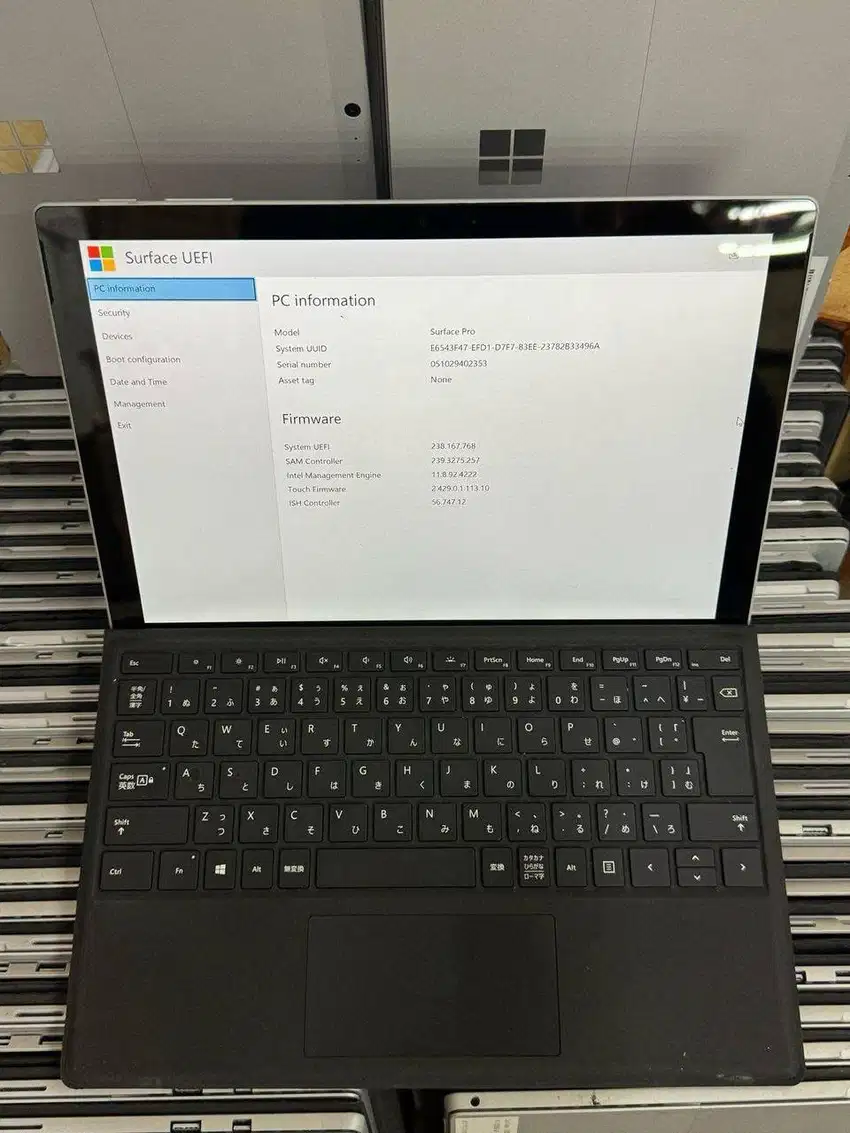 Surface pro 5 core i5 gen7 ram 8gb ssd 256gb 2in1 mulus touchscreen VN