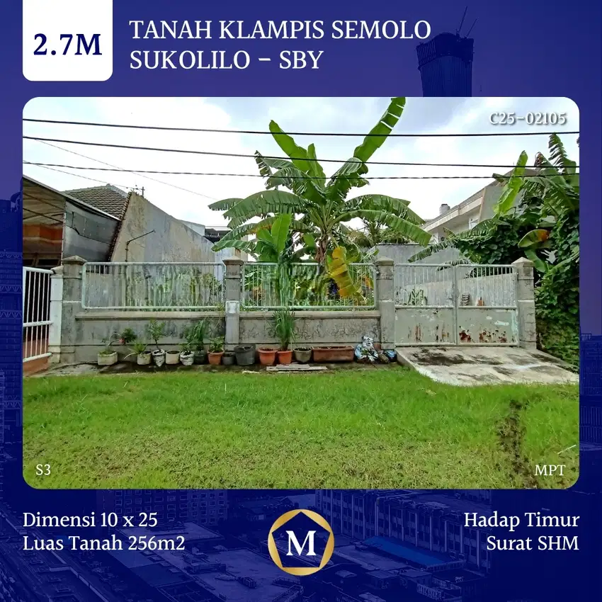 Tanah Klampis Semolo Sukolilo Surabaya