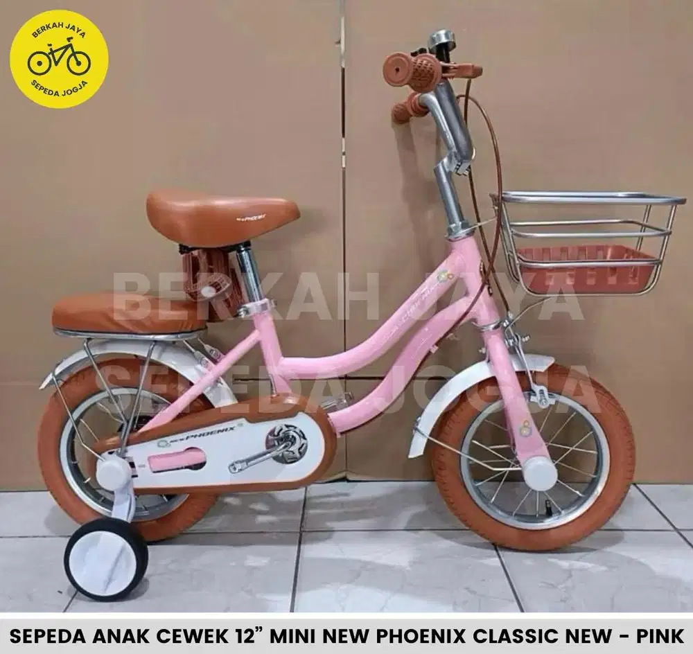 BARU Sepeda Keranjang Anak Cewek 12” 16” 18” Mini New Phoenix Classic