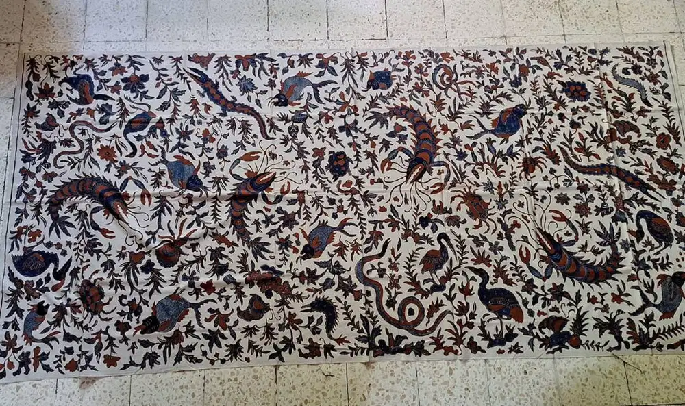 Batik Tulis lawas Solo Motif Hewan Laut
