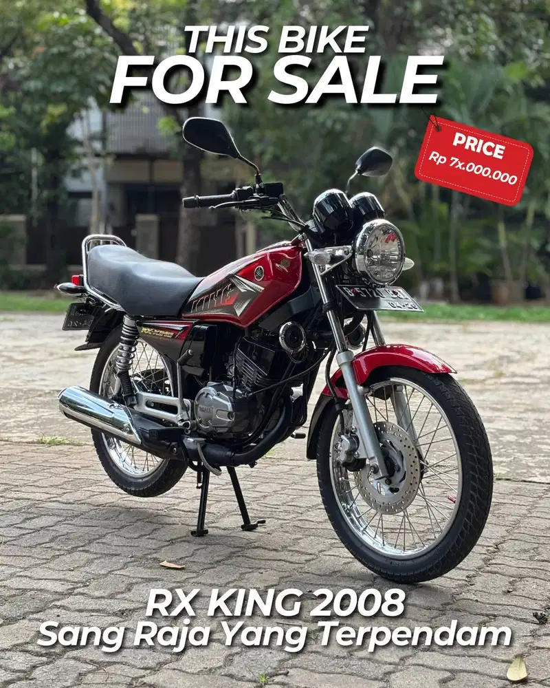 Yamaha RX King 2008 Merah Peredam