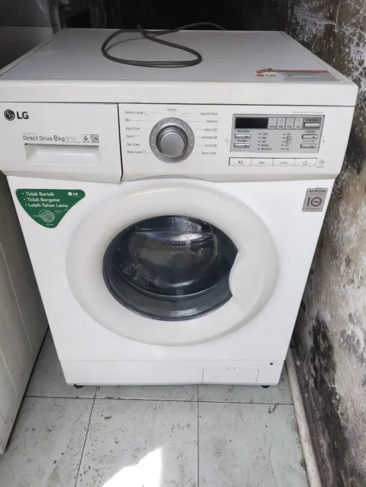 LG 8 kg siap pakai garansi servis 1bln gratis ongkir SBY sda