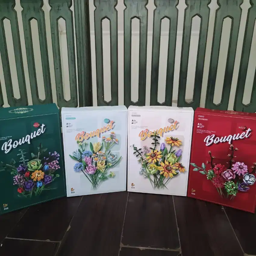 1 Paket Flower Bouquet Building Blocks – Ohsome Panluosi - Preloved
