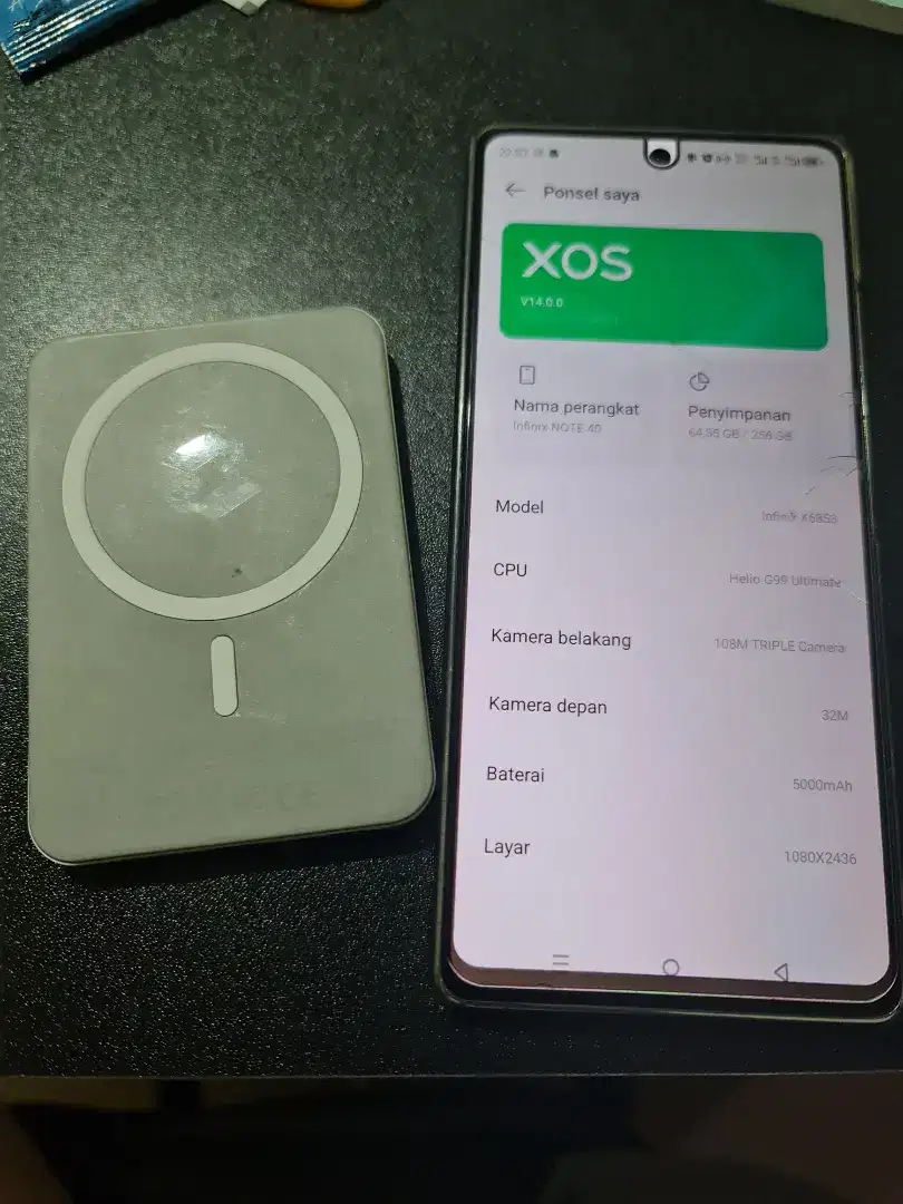 Jual Infinix Note 40 Full Set Charger Plus Magsafe Power