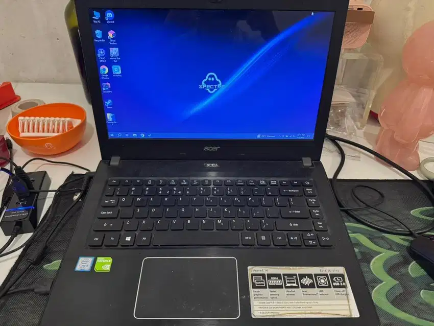 ACER E5-475G Intel i5 7200U Nvidia 940MX