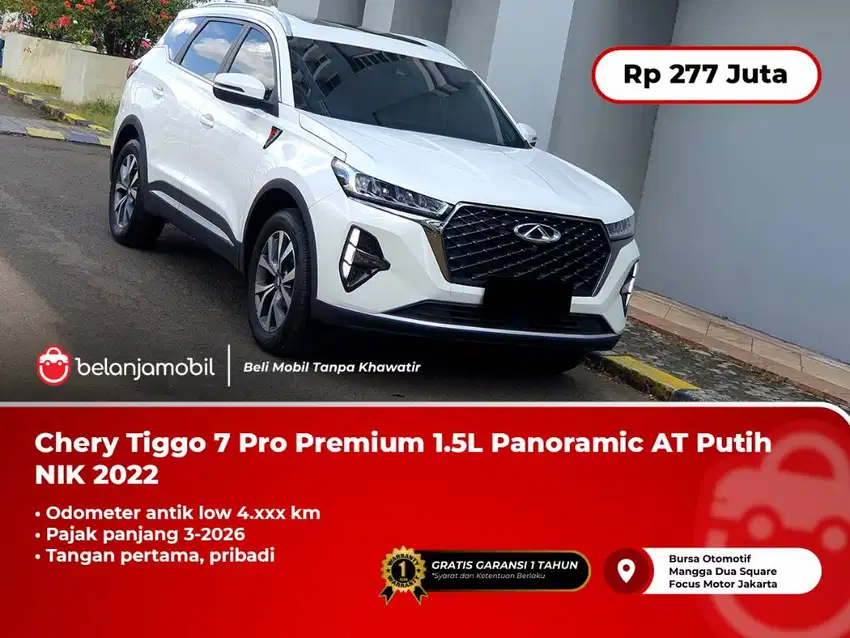 [ KM 4RB ] Chery Tiggo 7 Pro Premium 1.5L Panoramic AT Putih 2022 2023
