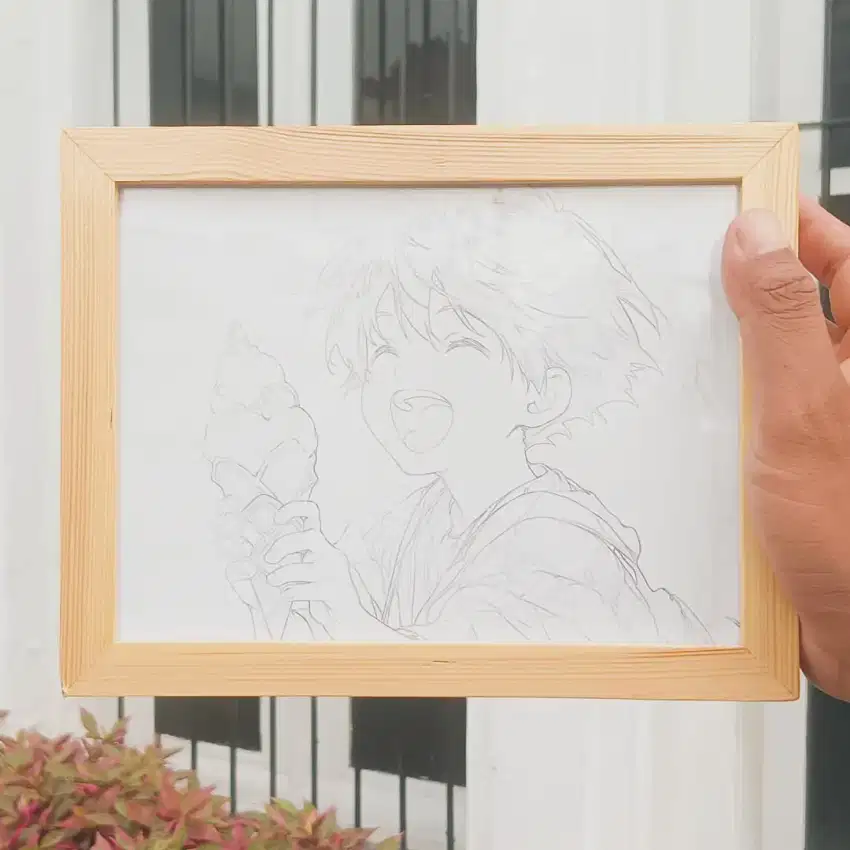 Light Art Frame | Ice Cream Boy | Pigura