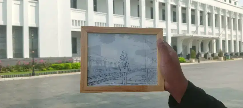Light Art Frame | Last Train | Pigura