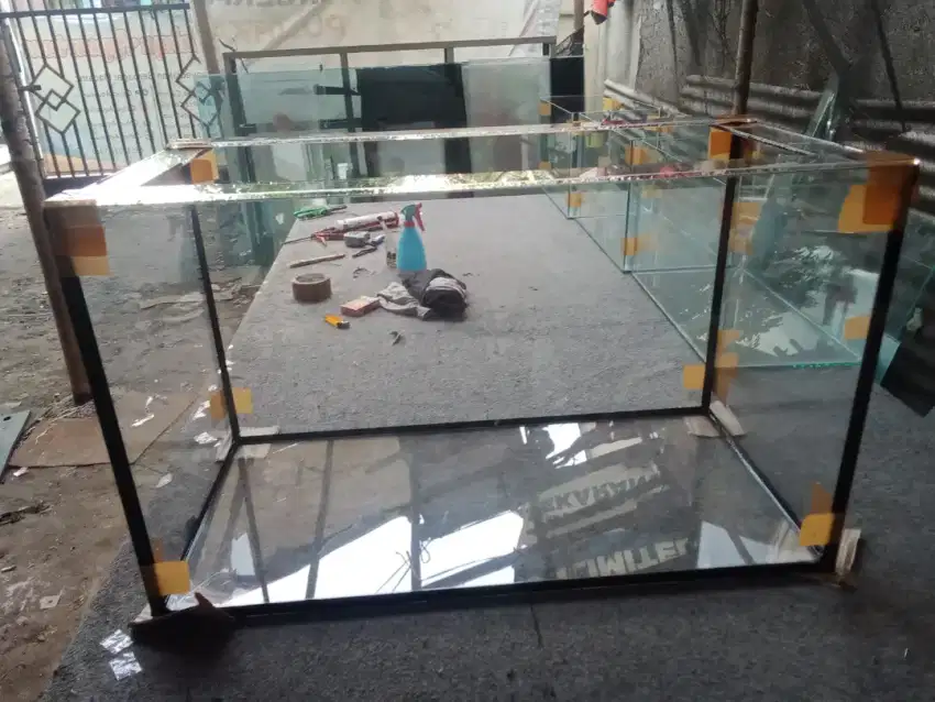 Aquarium 120x50x50 kaca 8 Mili