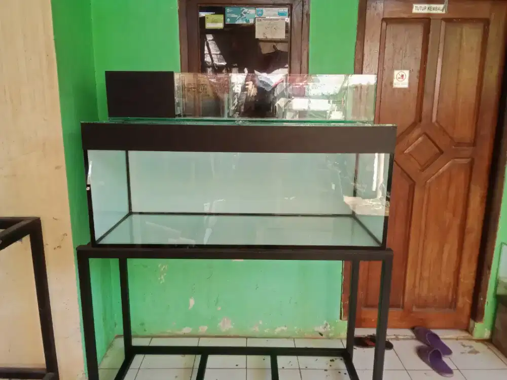 Aquarium 100x40x50 kaca 8 Mili begron oracol