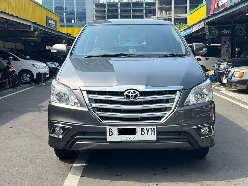 KM LOW ASLI‼️INNOVA V BENSIN MT 2014 AT GREY