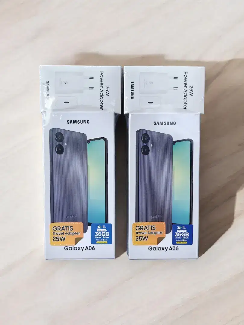 Samsung A06 4/64 new garansi resmi free adapter