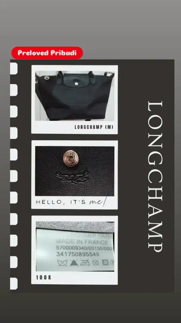 LONGCHAMP size M