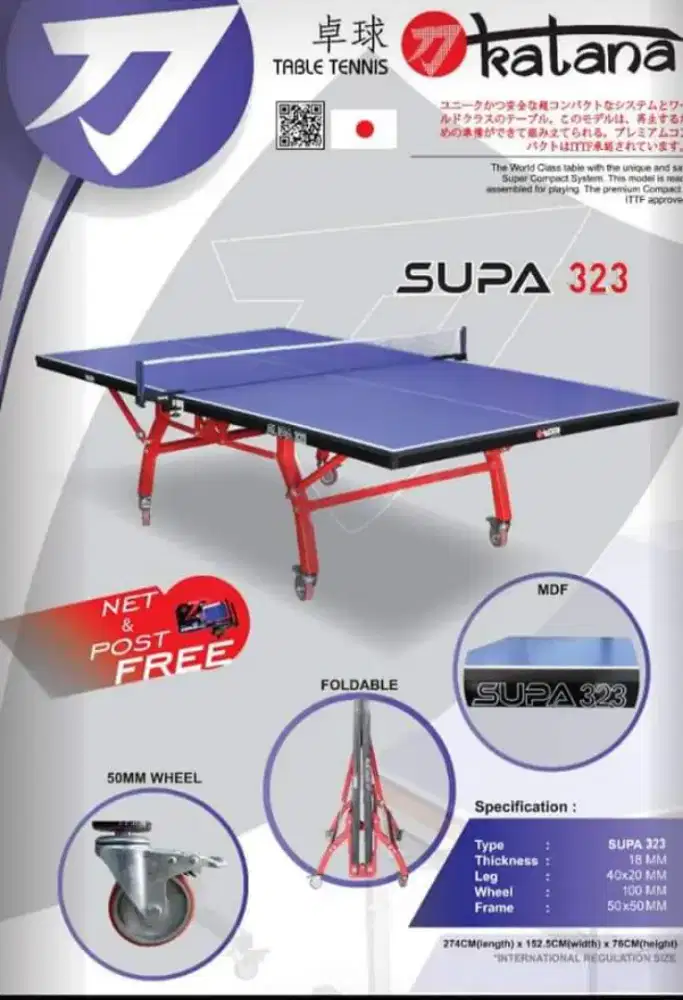 JUAL TENIS MEJA LOKAL DAN IMPORT