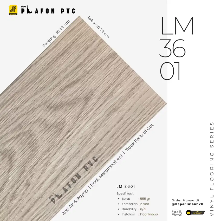 Vinyl Lantai PVC 2 mm | Coverage Area 3,34 m2