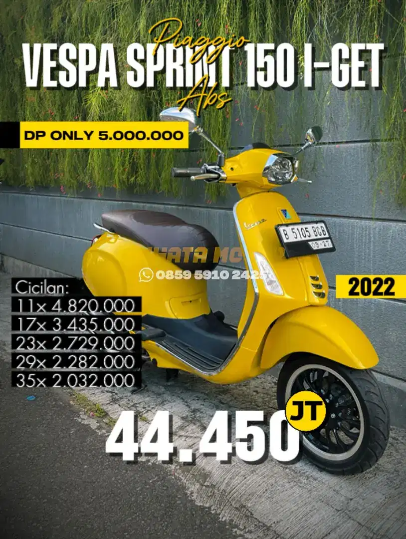 DP 5 jutaan Vespa Sprint iget ABS