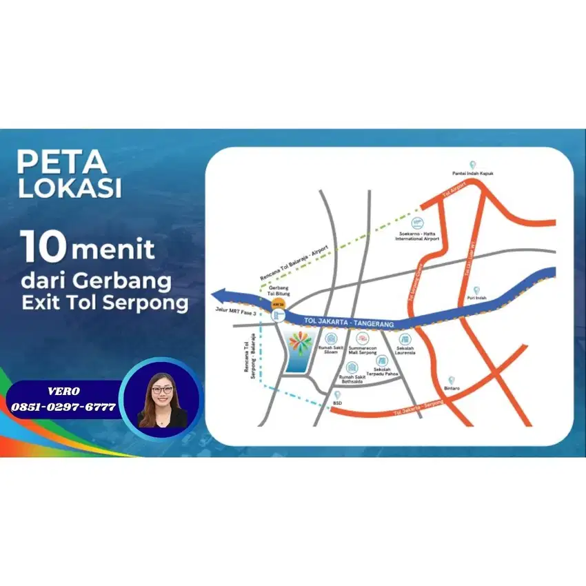 Dekat Mall Citra, Kampus Unipi, Summarecon Tangerang Havena Briza