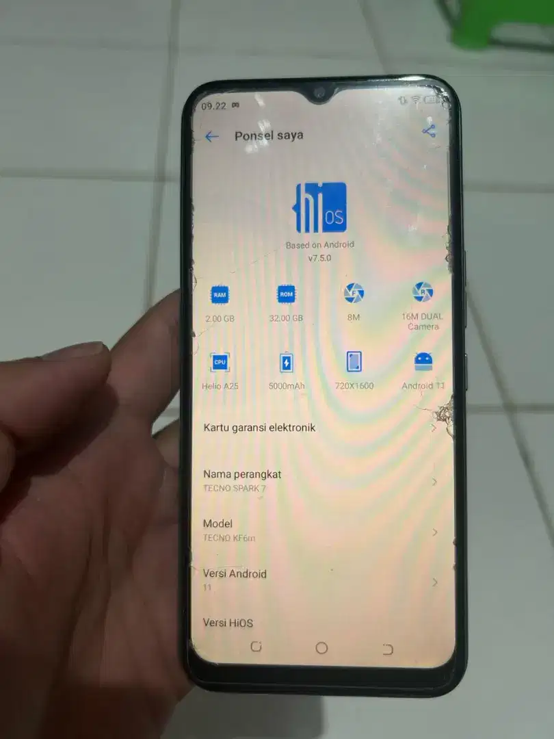 Tecno spark 7 2/32 negoin
