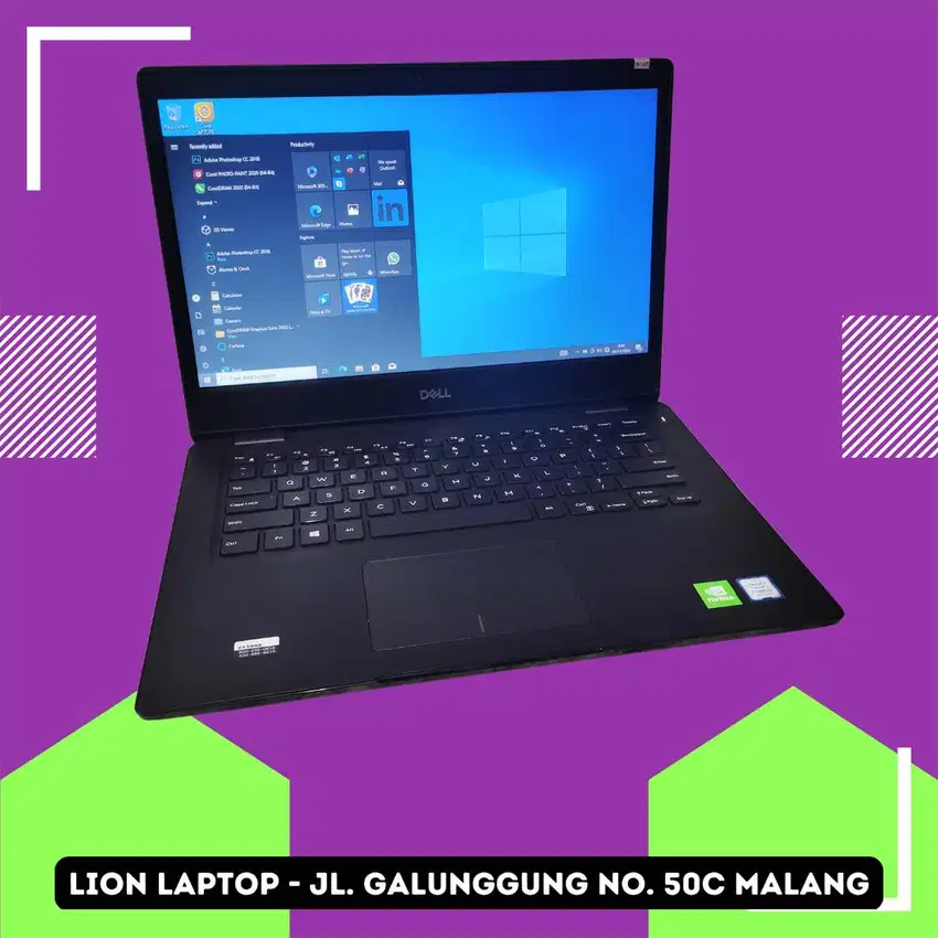 Gaming/Editing Double VGA Core i5 Gen 8 RAM 8GB SSD Dell Latitude 3400