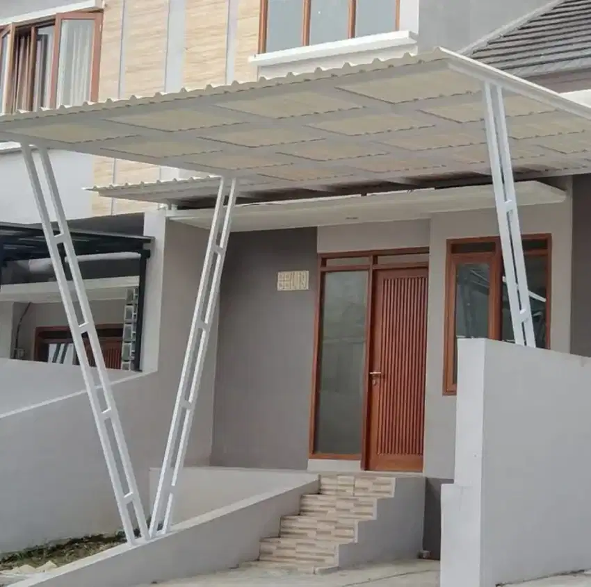 Kanopi Alderon single layer minimalis
