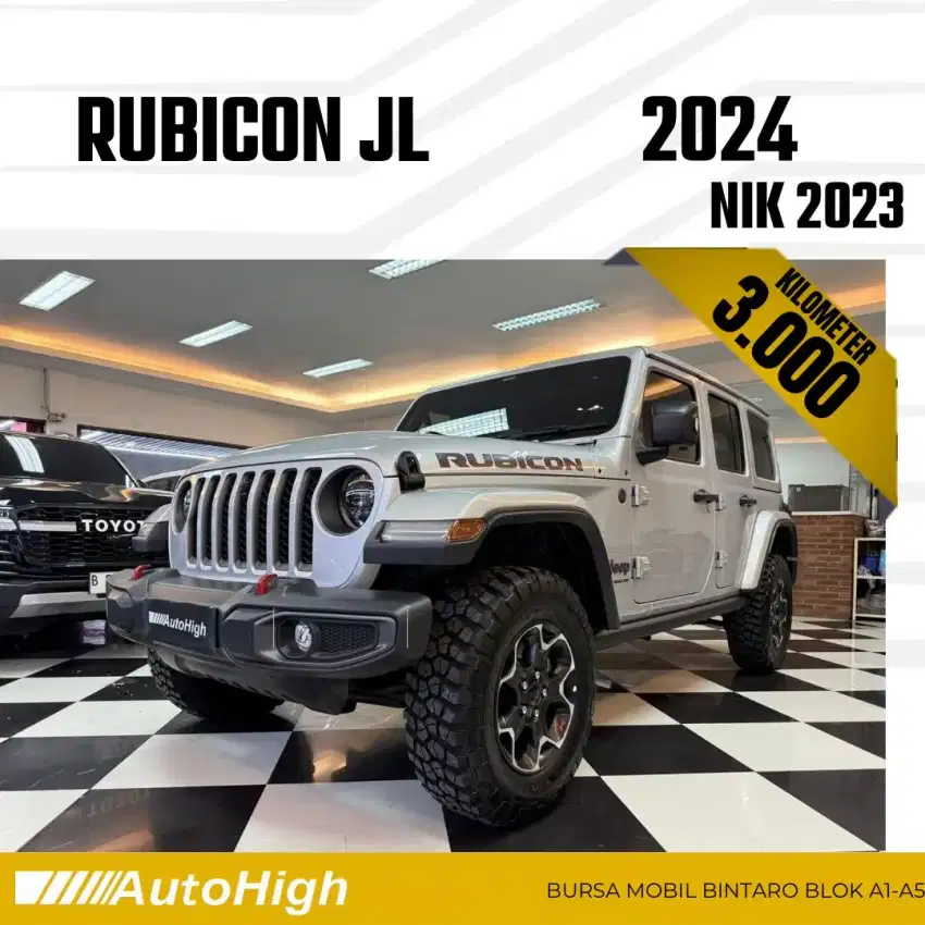 DP10% [Km3.000] Jeep Wrangler Rubicon 2023 Silver Reg 2024 #AUTOHIGH