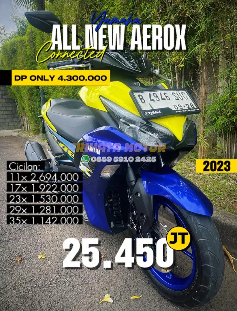 DP 4.3 Jutaan Yamaha All New Aerox New Connected 2023