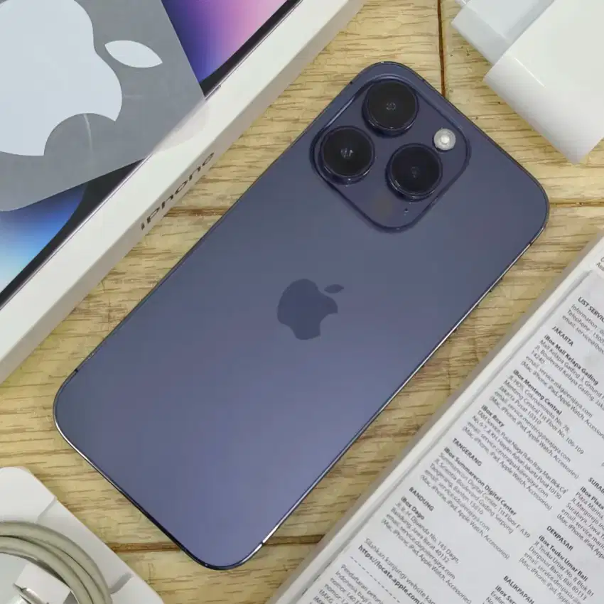 iPhone 14 Pro 128 GB Deep Purple [ Fullset ] ex iBox [ PA/A ]