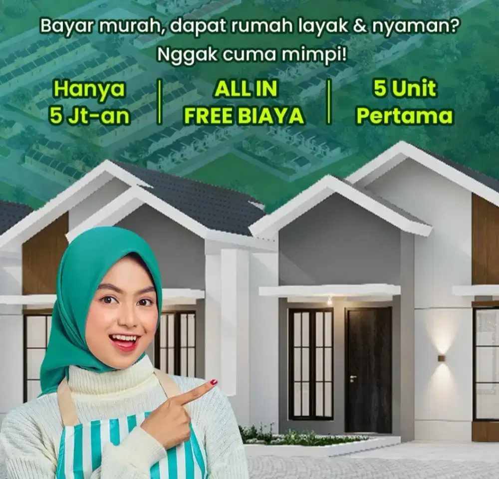 Rumah Subsidi dp 5jt bebas biaya Pakisaji